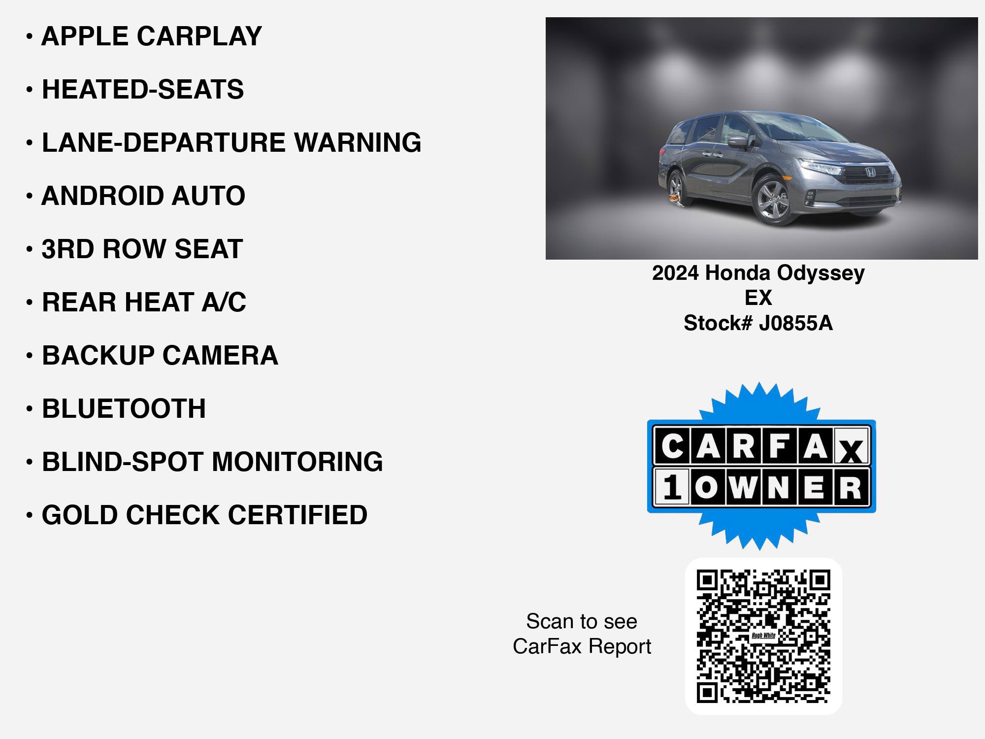 Used 2024 Honda Odyssey EX image 7