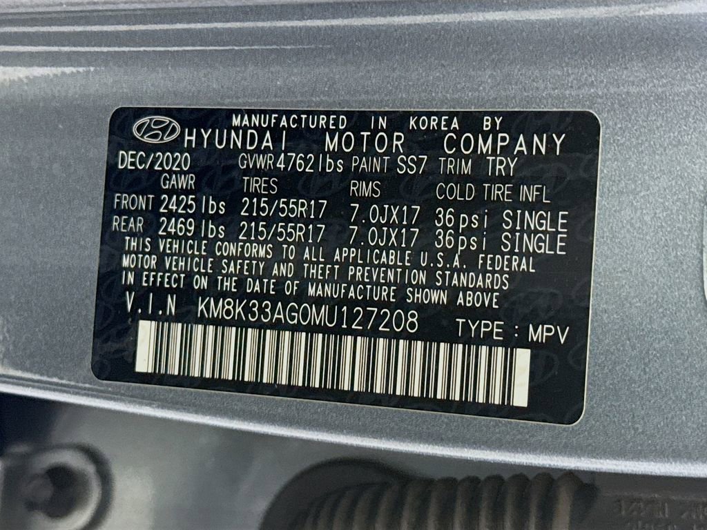 Certified 2021 Hyundai Kona Limited FWD image 35