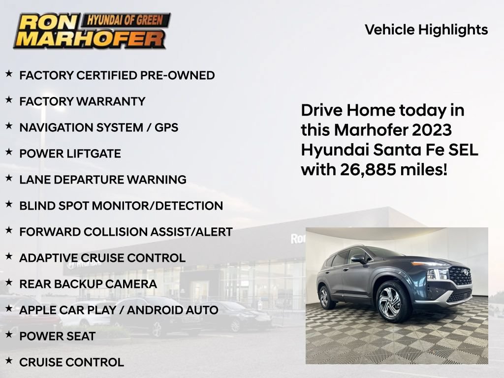 Certified 2023 Hyundai Santa Fe SEL FWD image 16