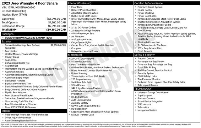 Used 2023 Jeep Wrangler Unlimited Sahara AWD/4WD image 6