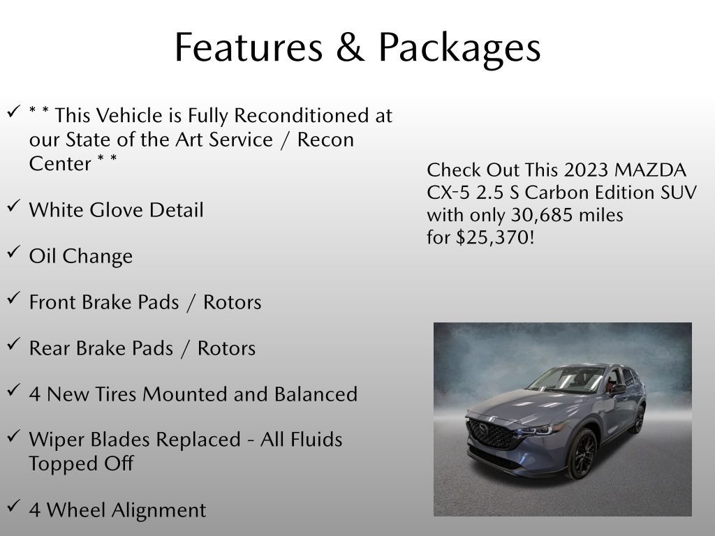 Certified 2023 MAZDA CX-5 Carbon Edition AWD/4WD image 4