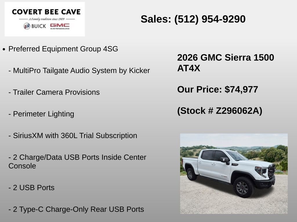 Used 2026 GMC Sierra 1500 AT4X AWD/4WD image 30