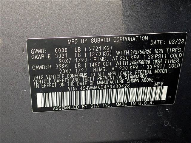 Certified 2023 Subaru Ascent Onyx Edition Limited AWD/4WD image 26