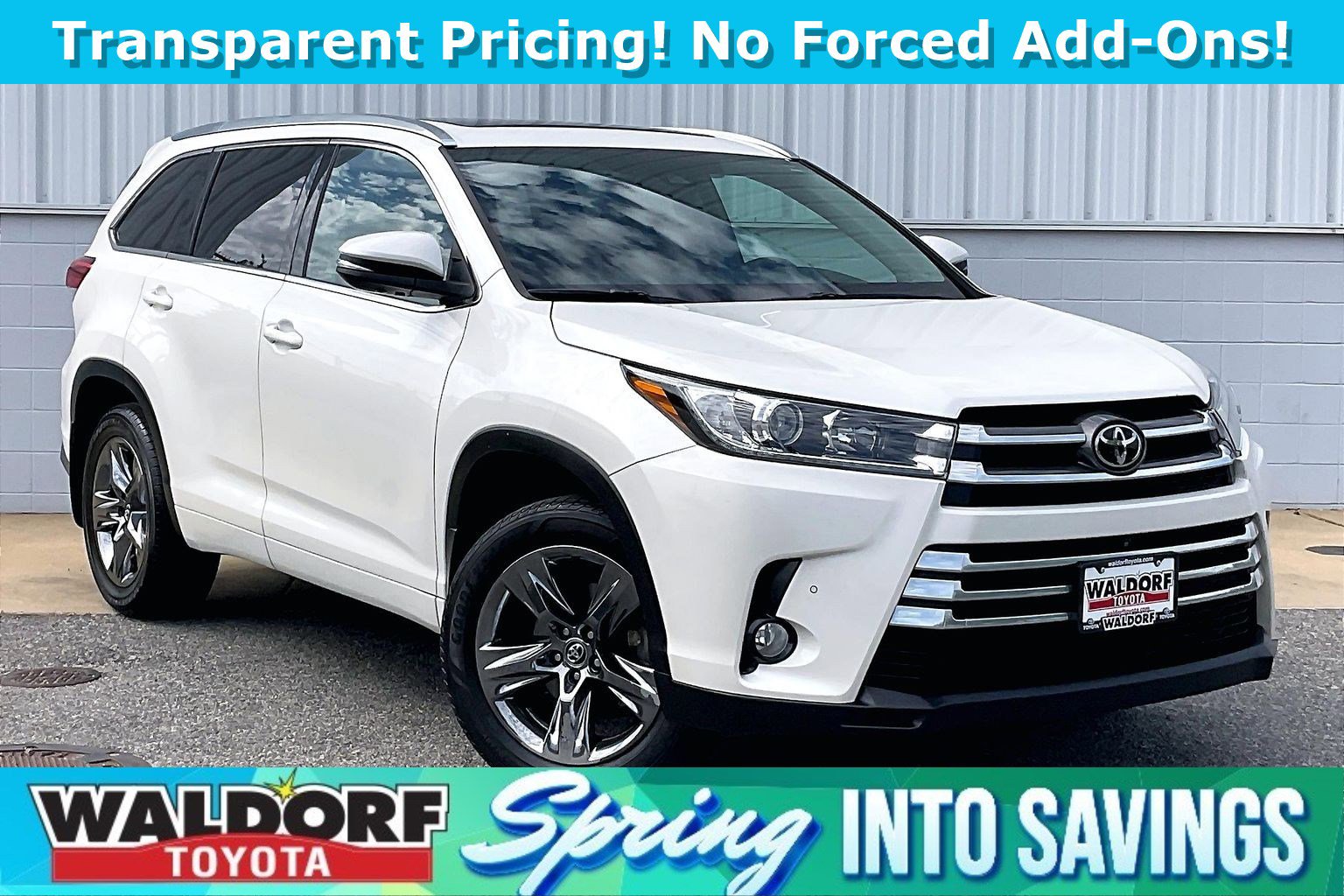 Used 2018 Toyota Highlander Limited Platinum AWD/4WD image 1