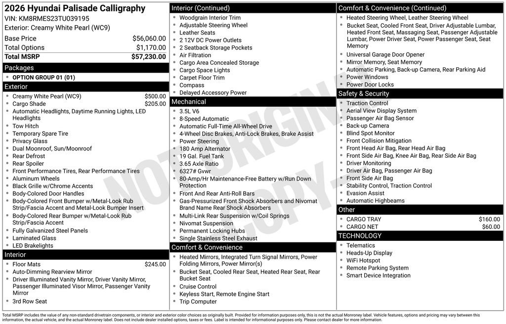 New 2026 Hyundai Palisade Calligraphy image 41