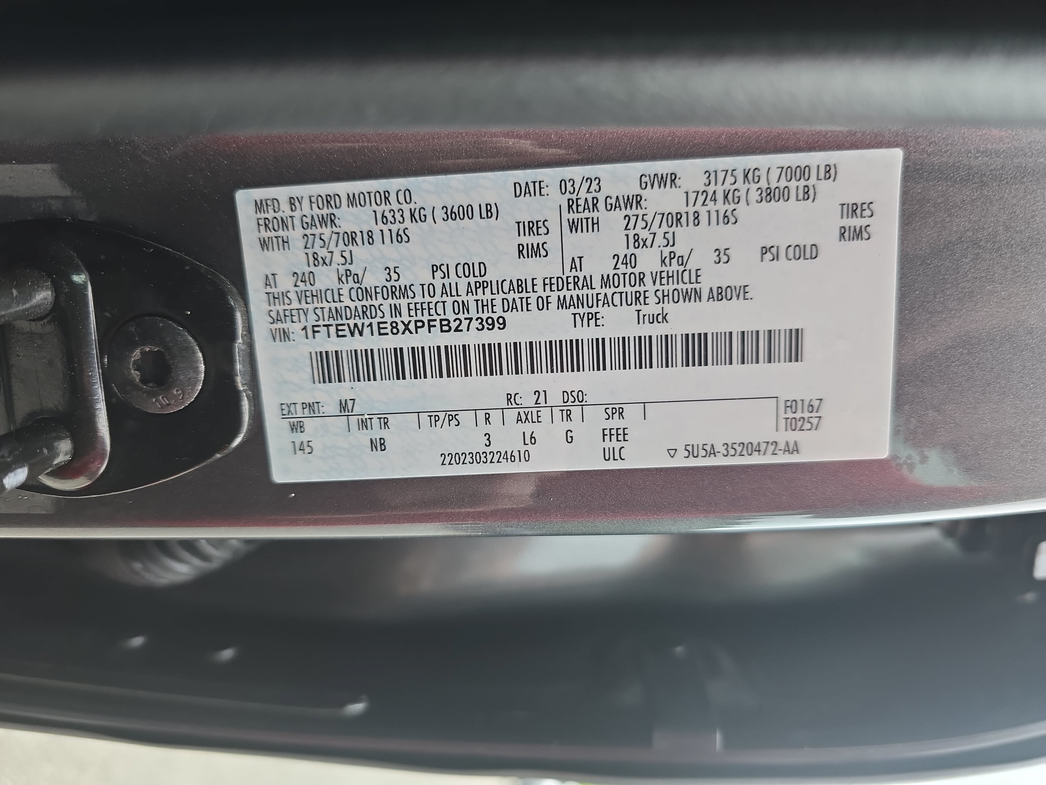 Used 2023 Ford F150 Tremor w/ Equipment Group 402A High AWD/4WD image 34