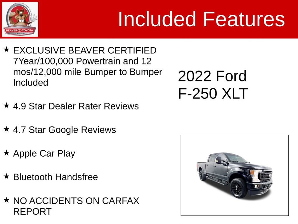 Used 2022 Ford F250 XLT w/ Black Appearance Package image 4
