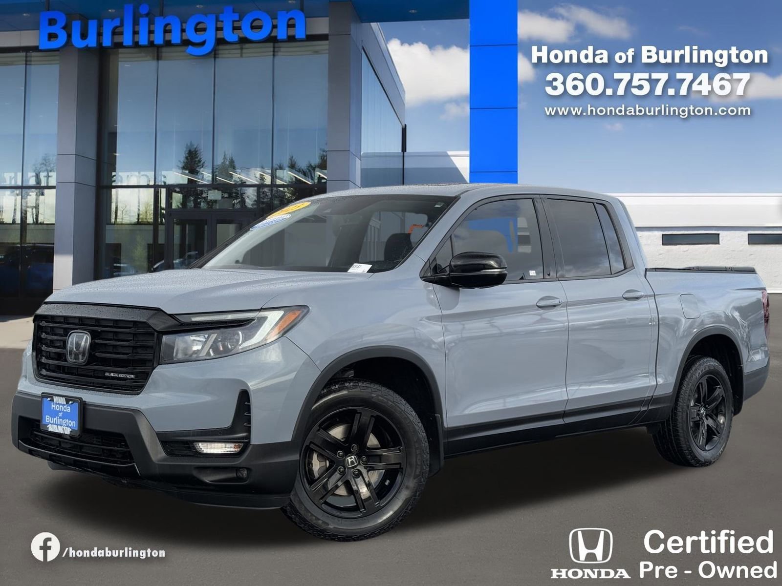 Certified 2023 Honda Ridgeline Black Edition