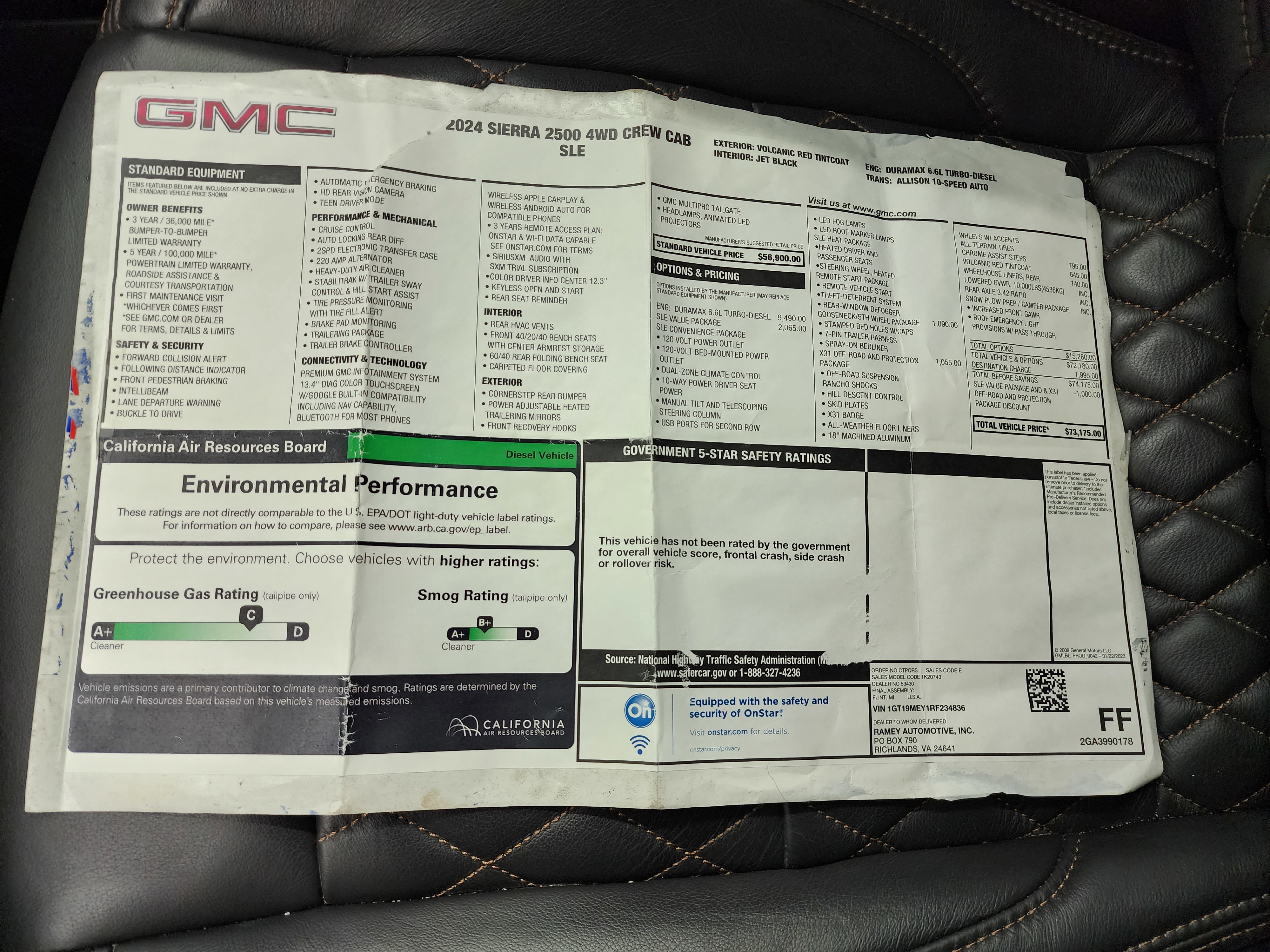 Used 2024 GMC Sierra 2500 SLE w/ SLE Value Package; image 54