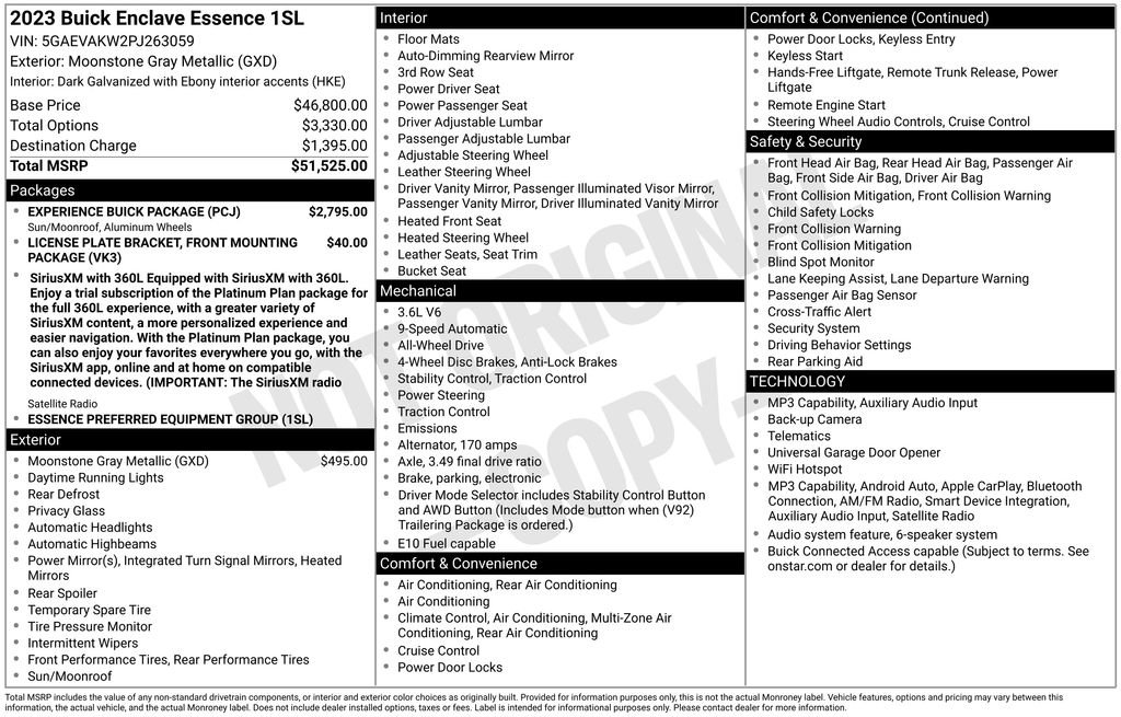 Used 2023 Buick Enclave Essence AWD/4WD image 33