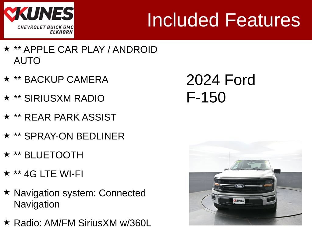 Used 2024 Ford F150 XLT w/ Tow/Haul Package AWD/4WD image 2