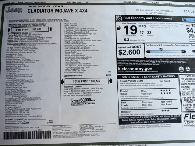 New 2026 Jeep Gladiator Mojave image 32