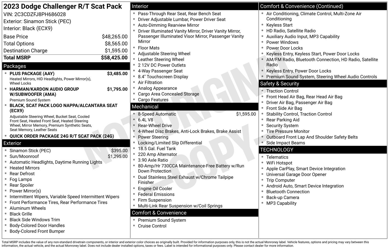 Used 2023 Dodge Challenger R/T Scat Pack w/ Plus Package RWD image 4