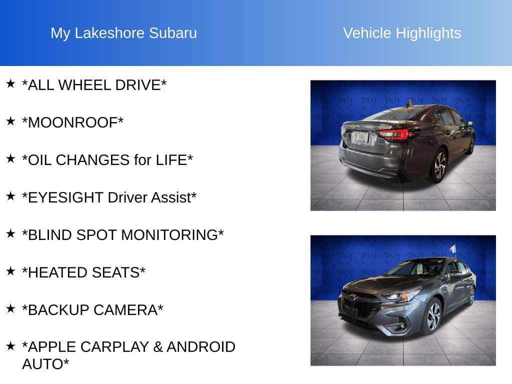 Certified 2025 Subaru Legacy Premium AWD/4WD image 6