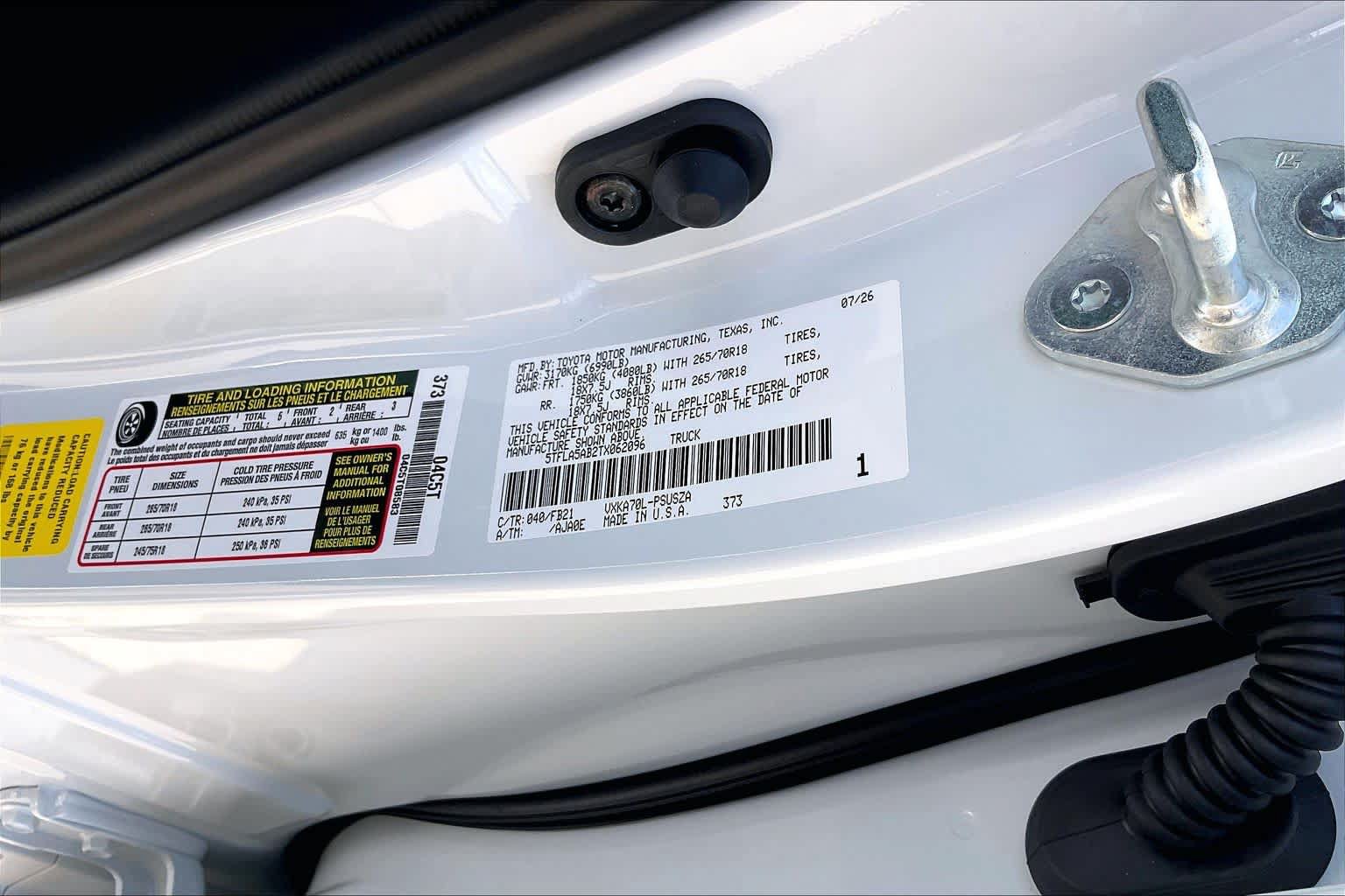 New 2026 Toyota Tundra SR5 RWD image 21