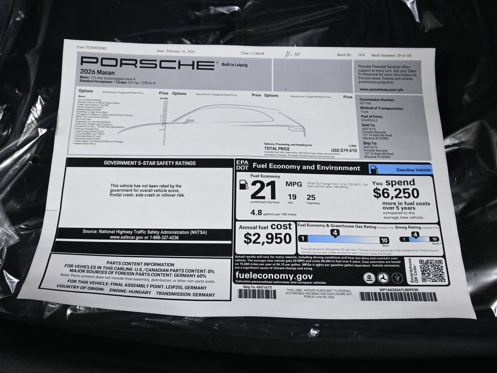 Used 2026 Porsche Macan AWD/4WD image 44