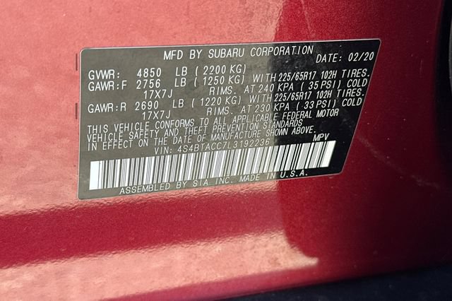 Used 2020 Subaru Outback Premium w/ Popular Package #1 AWD/4WD image 34