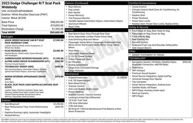 Used 2023 Dodge Challenger R/T Scat Pack RWD image 47
