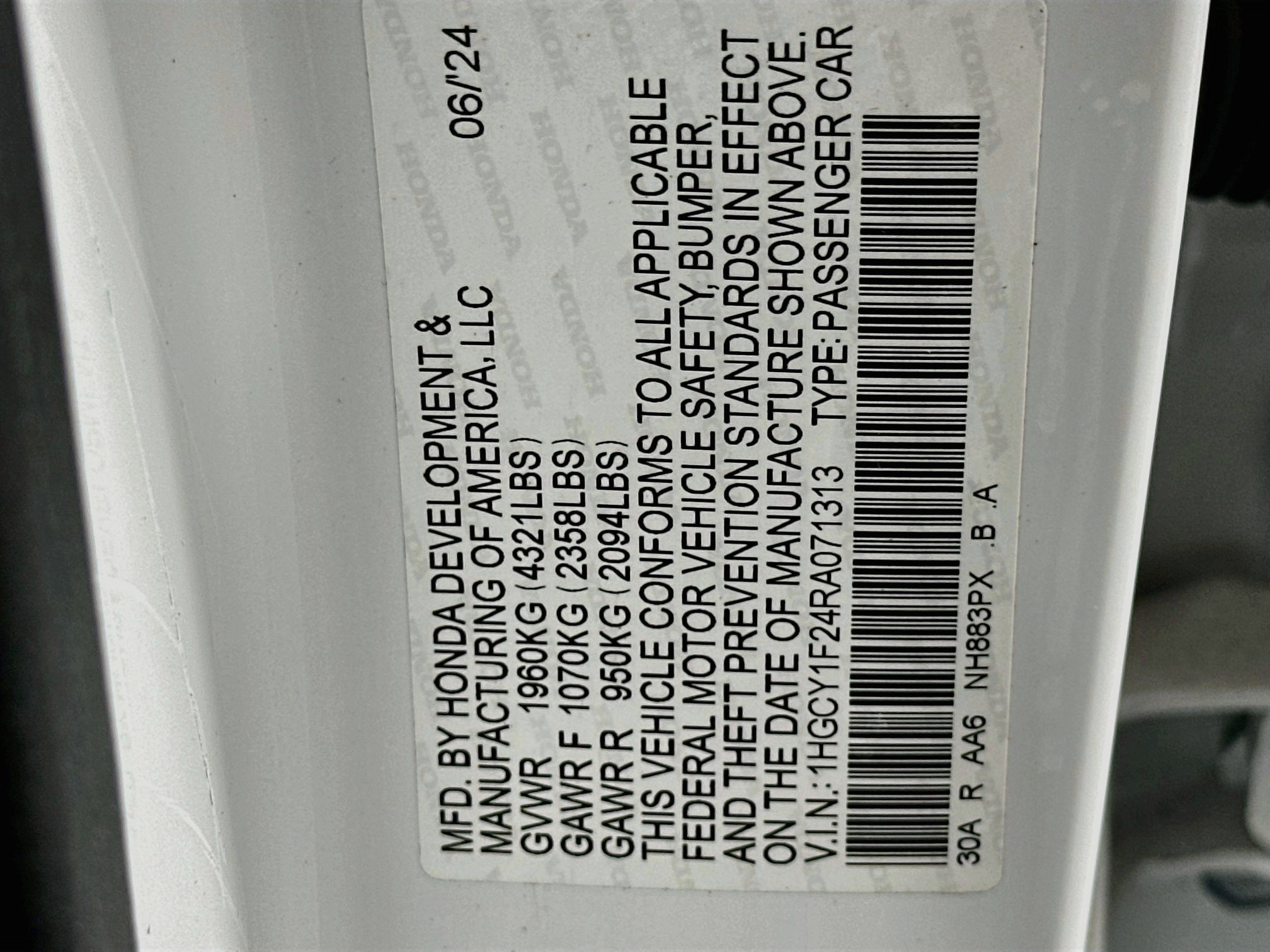 Used 2024 Honda Accord LX image 12