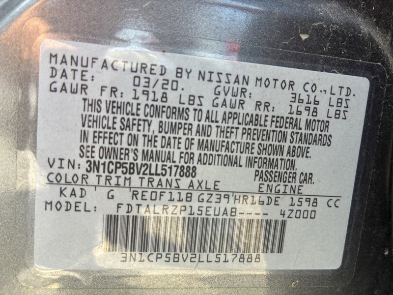 Used 2020 Nissan Kicks S FWD image 21