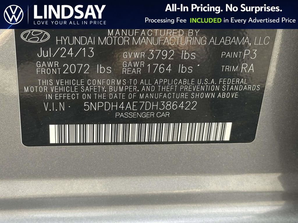 Used 2013 Hyundai Elantra Limited w/ Technology Pkg FWD image 26