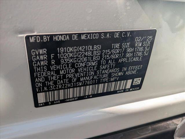 New 2025 Honda HR-V LX image 17