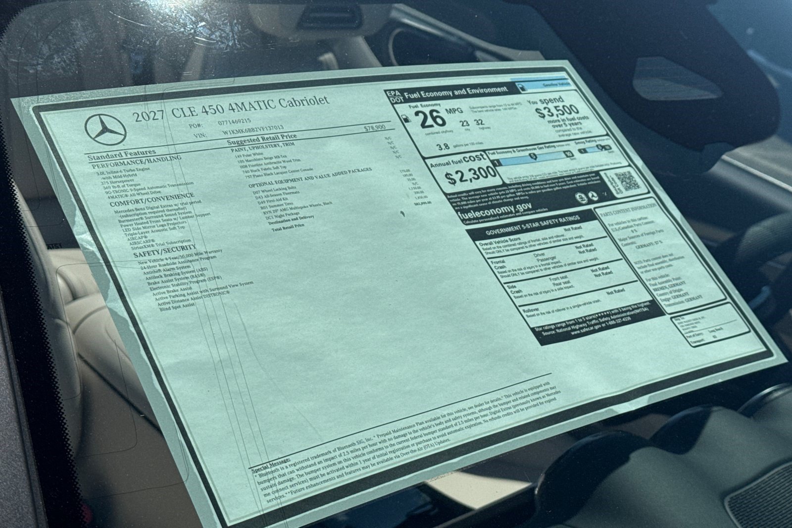 New 2027 Mercedes-Benz CLE 450 4MATIC Cabriolet image 29