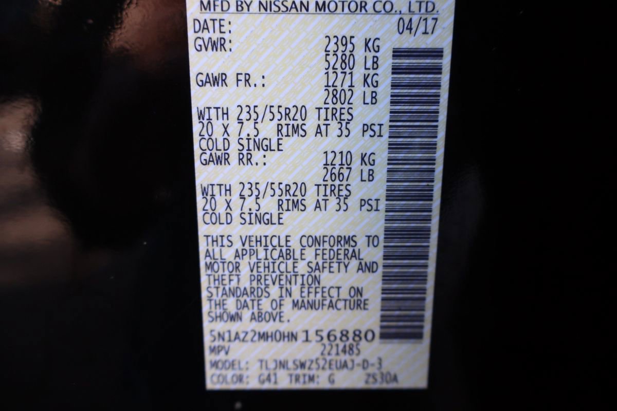 Used 2017 Nissan Murano Platinum w/ Platinum Technology Package image 47