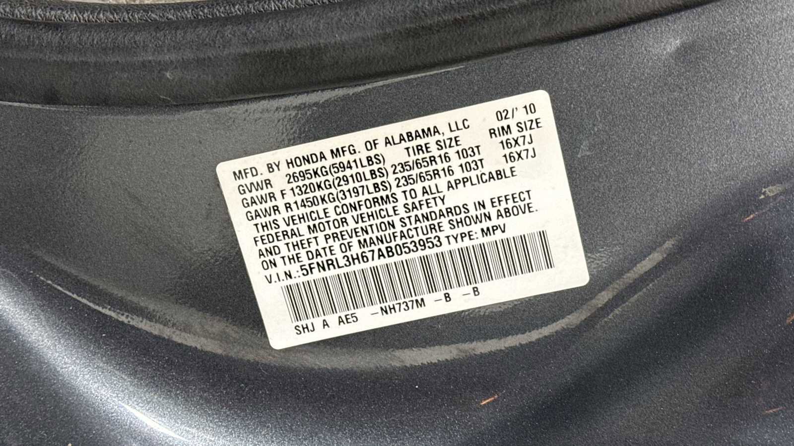 Used 2010 Honda Odyssey EX-L image 12