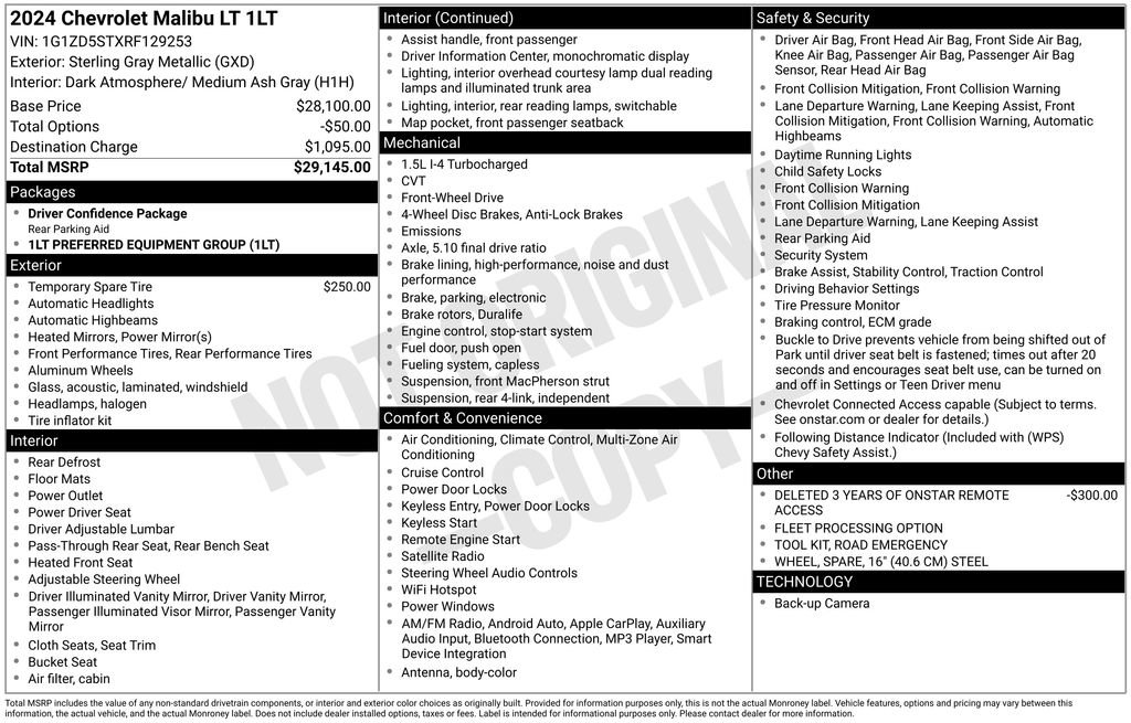 Used 2024 Chevrolet Malibu LT image 38