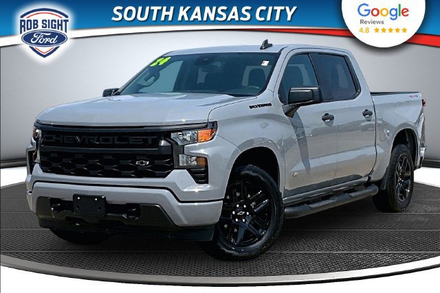 Used 2024 Chevrolet Silverado 1500 Custom w/ Turbomax Blackout Package