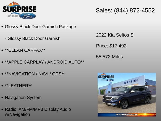 Used 2022 Kia Seltos S FWD image 6