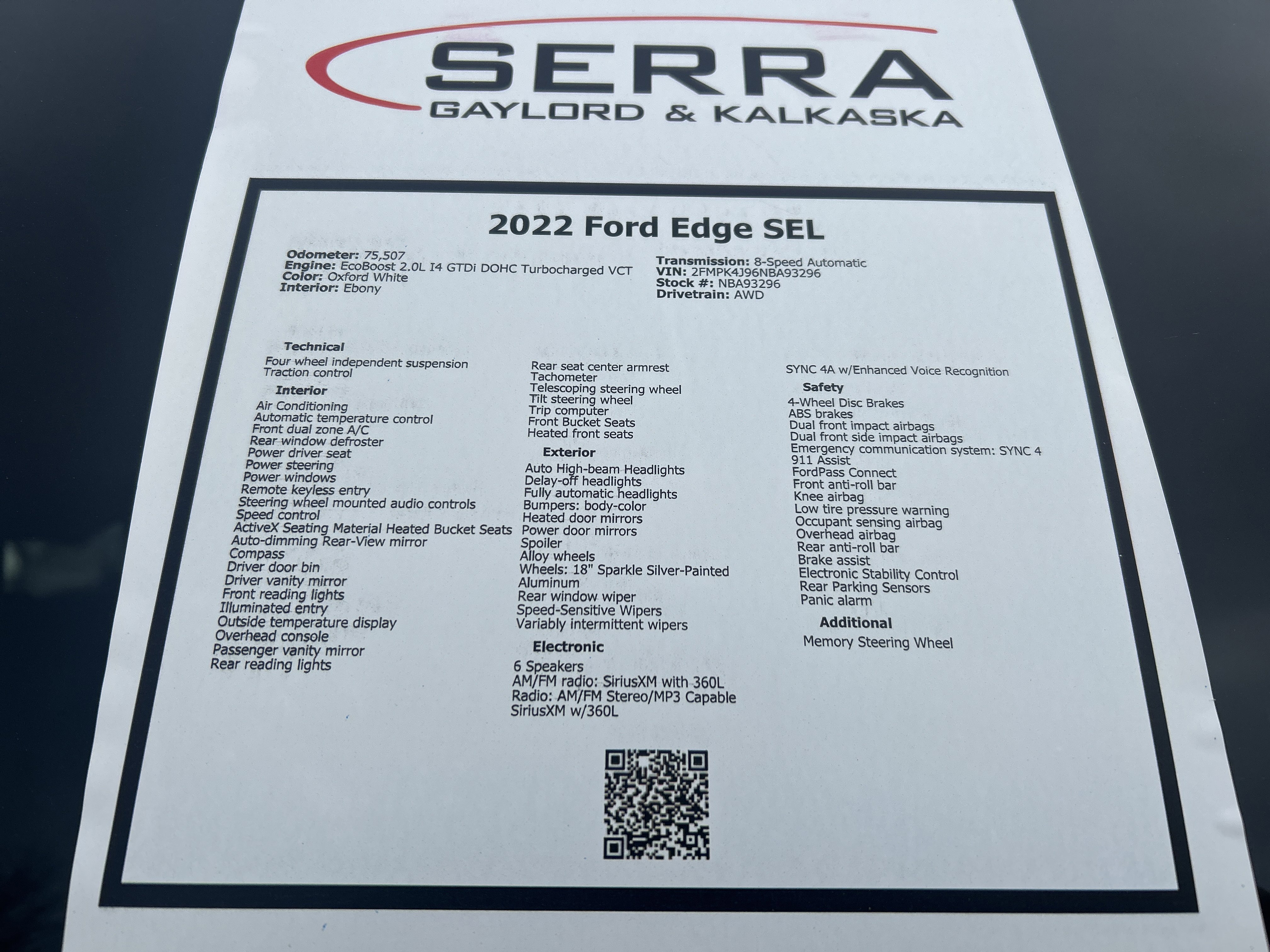 Certified 2022 Ford Edge SEL image 26