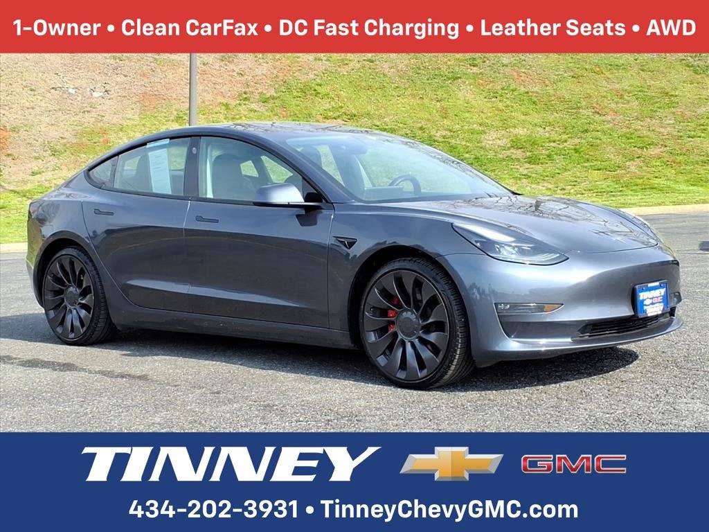 Used 2021 Tesla Model 3 Performance image 1