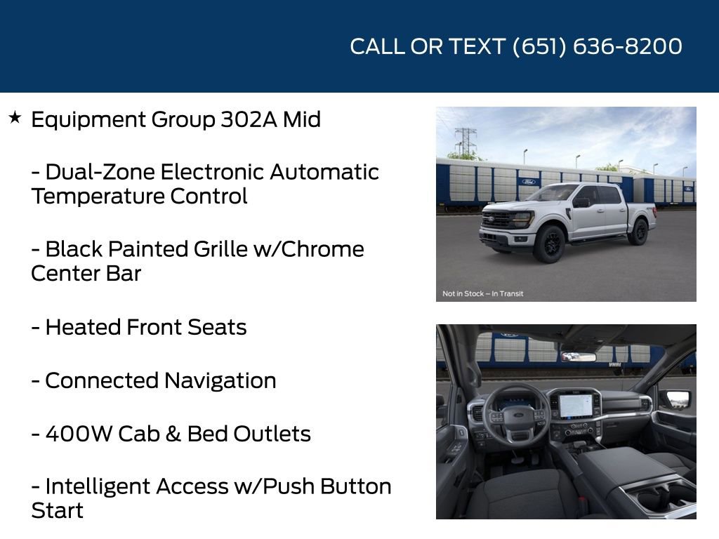 New 2025 Ford F150 XLT w/ Equipment Group 302A MID image 15