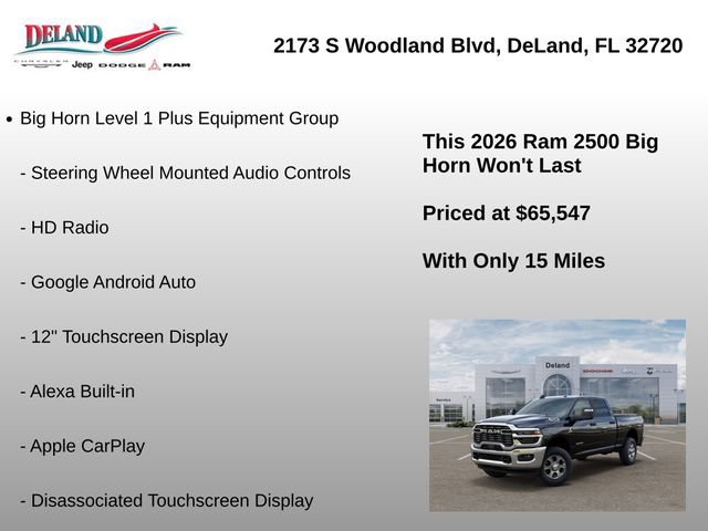 New 2026 RAM 2500 Big Horn AWD/4WD image 38