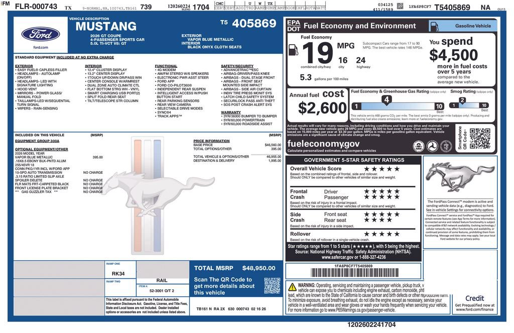 New 2026 Ford Mustang GT image 37