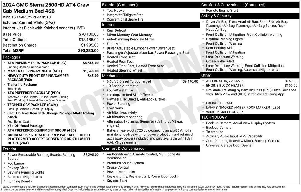 Used 2024 GMC Sierra 2500 AT4 w/ AT4 Premium Plus Package AWD/4WD image 31