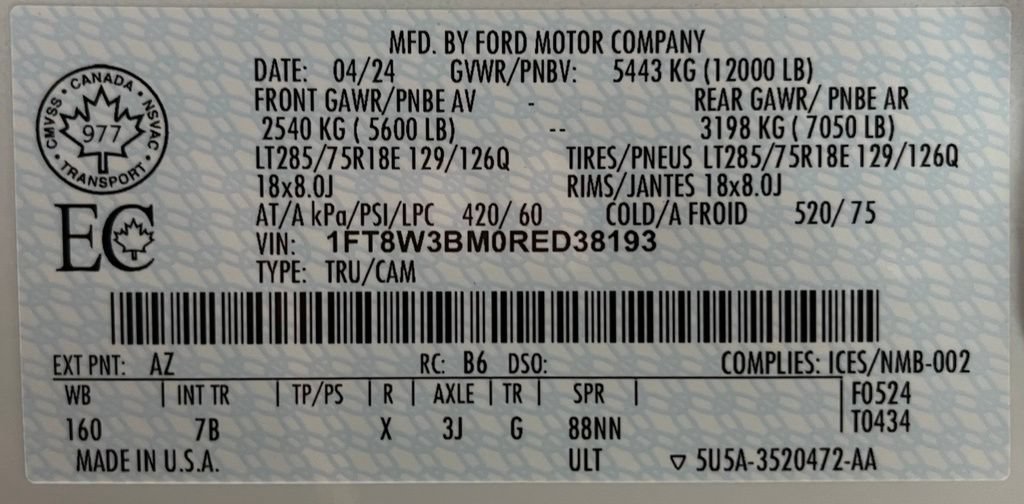 Used 2024 Ford F350 Platinum w/ Tremor Off-Road Package AWD/4WD image 63