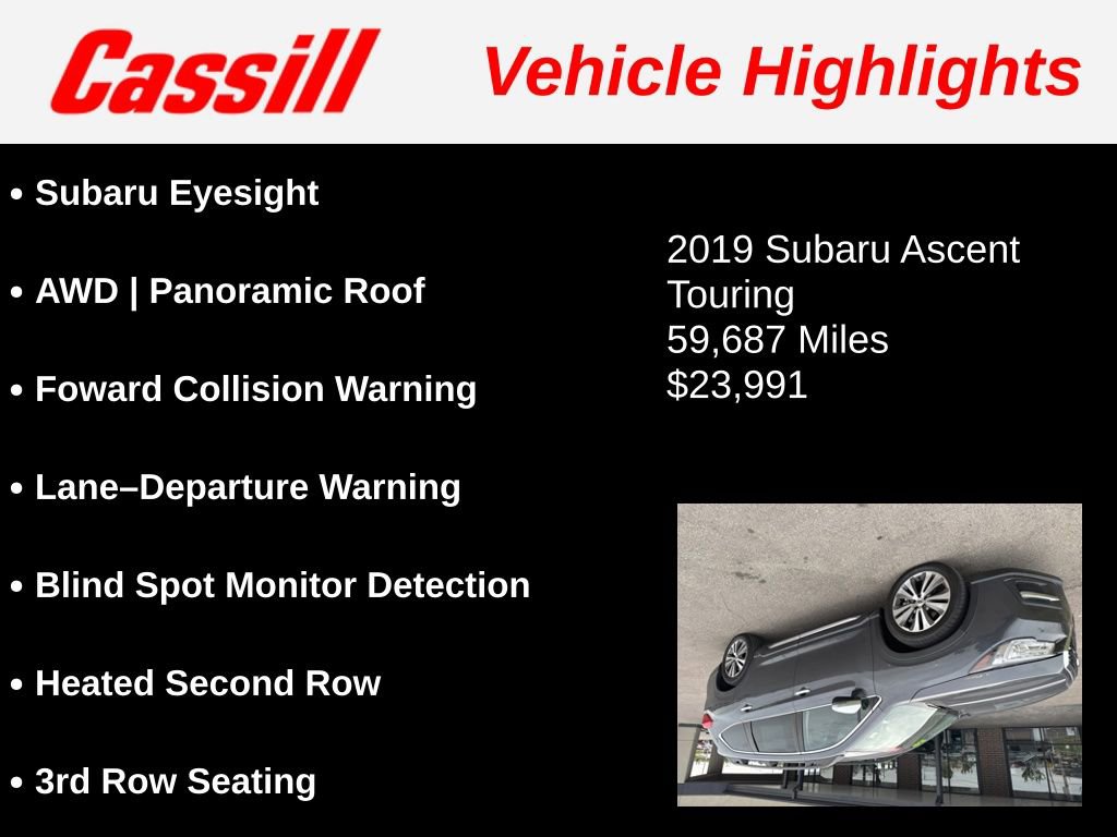 Used 2019 Subaru Ascent Touring AWD/4WD image 3