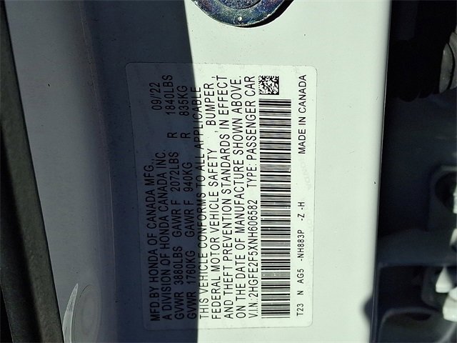 Used 2022 Honda Civic Sport image 27