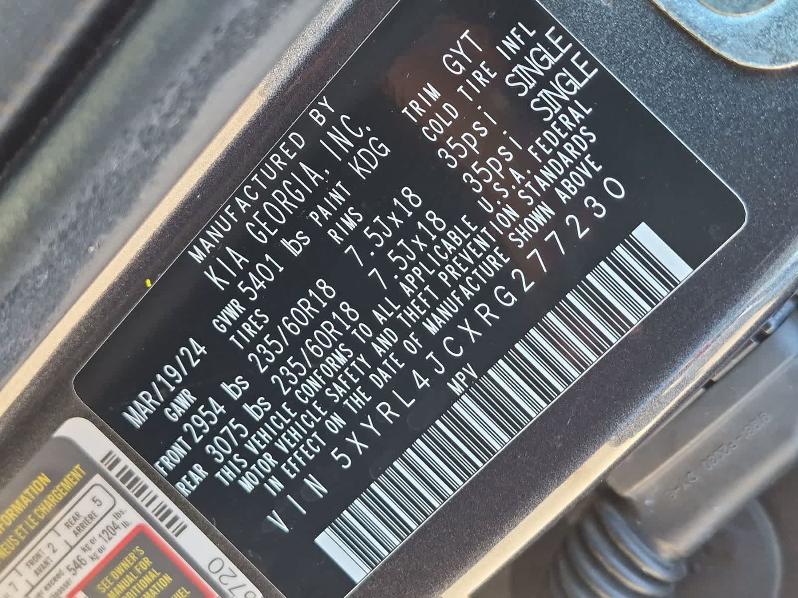Used 2024 Kia Sorento S FWD image 37