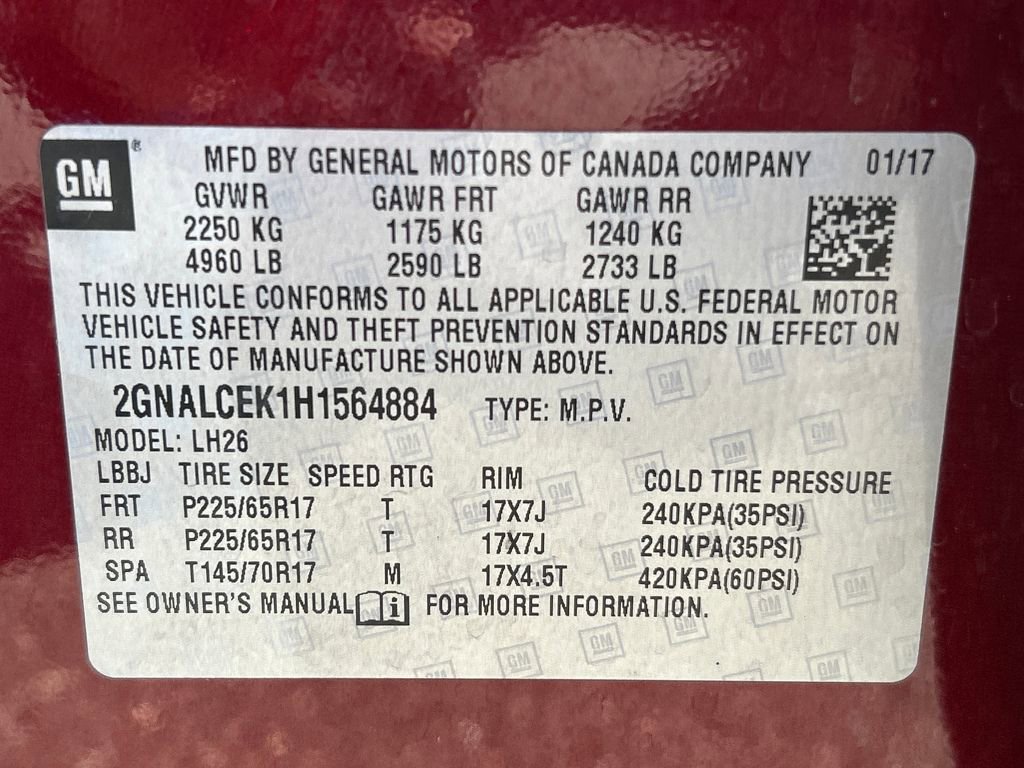 Used 2017 Chevrolet Equinox LT w/ Convenience Package image 35