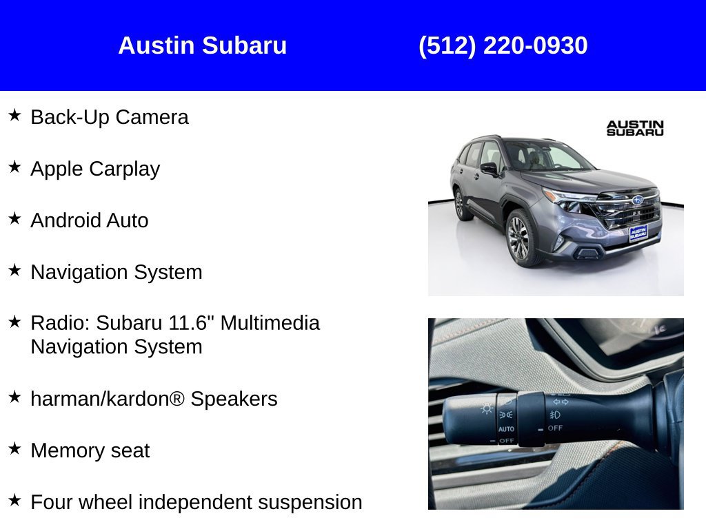 New 2026 Subaru Forester Touring AWD/4WD image 9