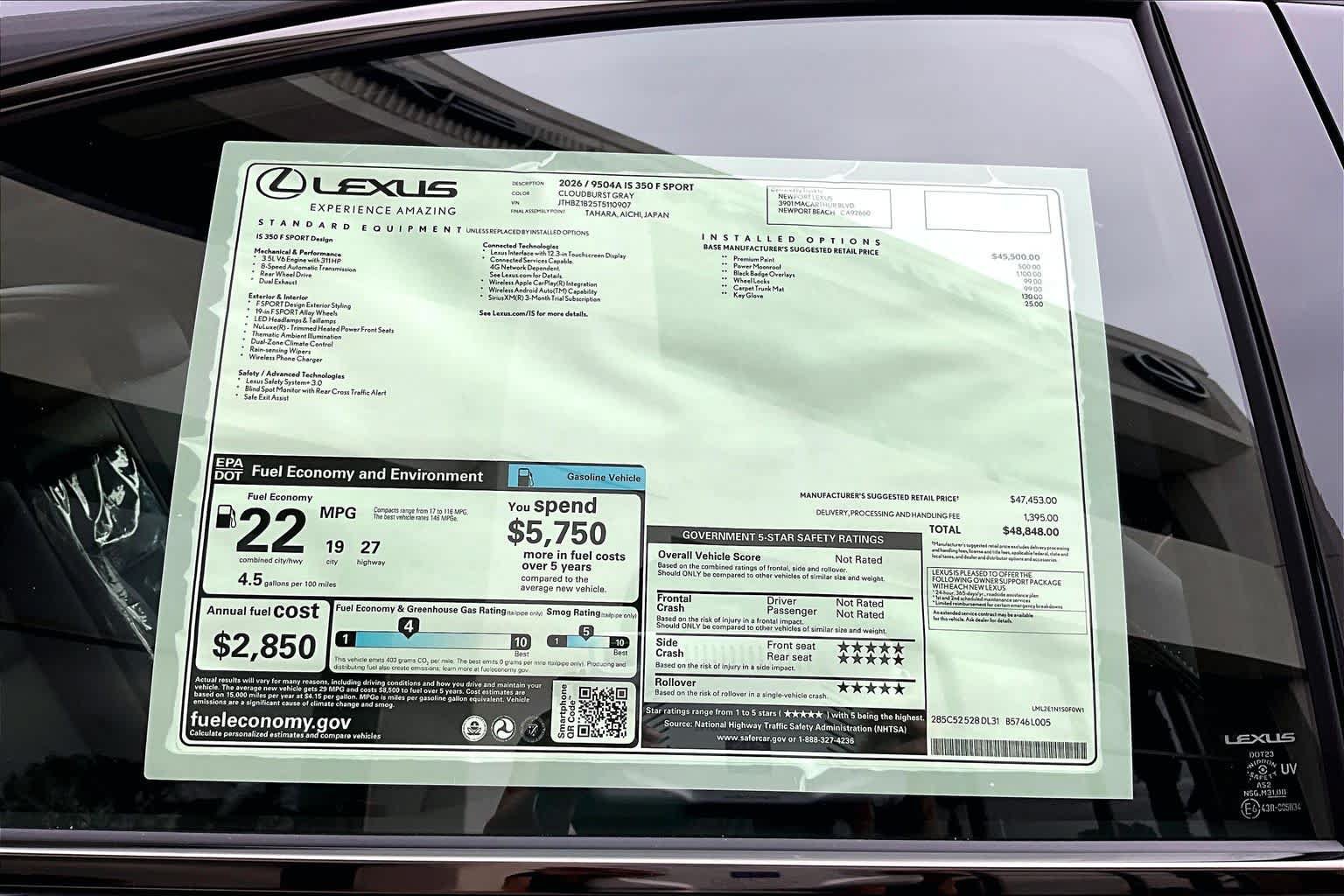 New 2026 Lexus IS 350 F Sport RWD image 22