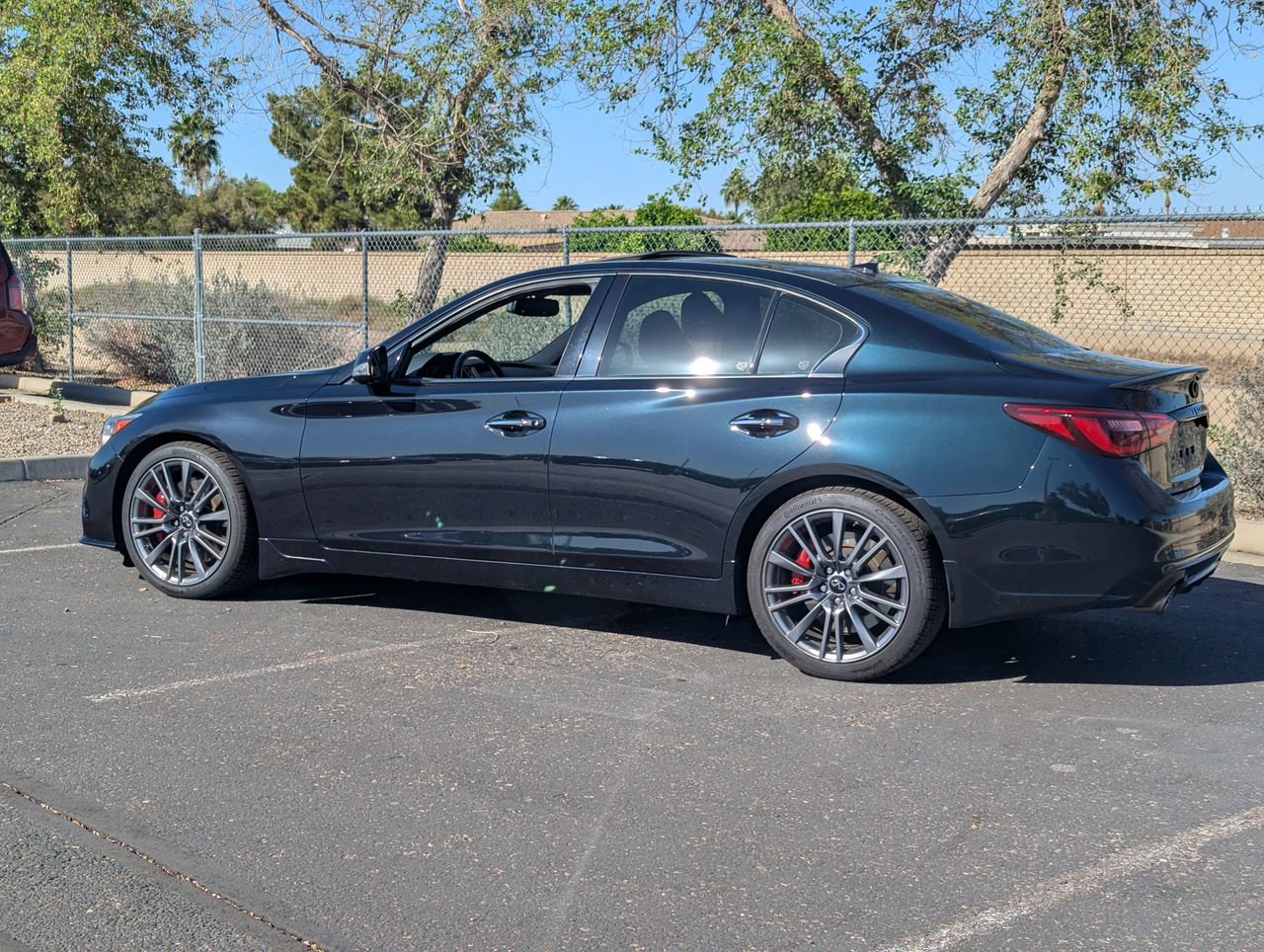Certified 2023 INFINITI Q50 Red Sport 400 w/ Black Opal Edition RWD image 4