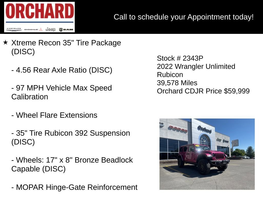 Used 2022 Jeep Wrangler Unlimited Rubicon w/ Dual Top Group AWD/4WD image 6