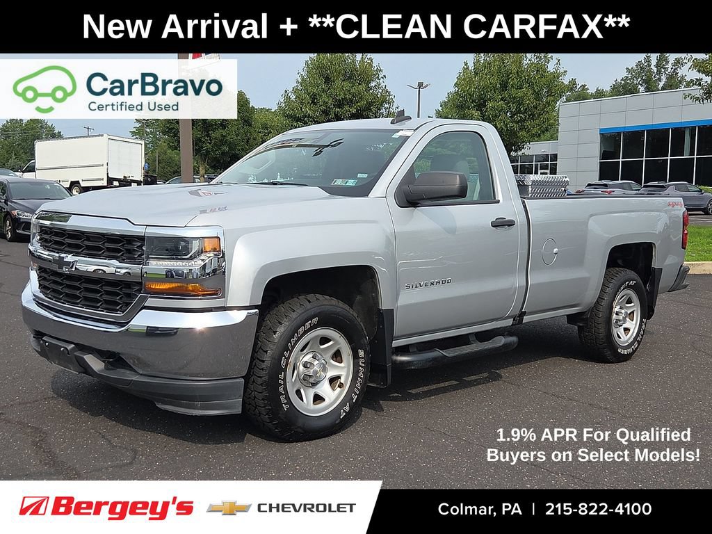 Certified 2016 Chevrolet Silverado 1500 W/T w/ Snow Plow Prep Package