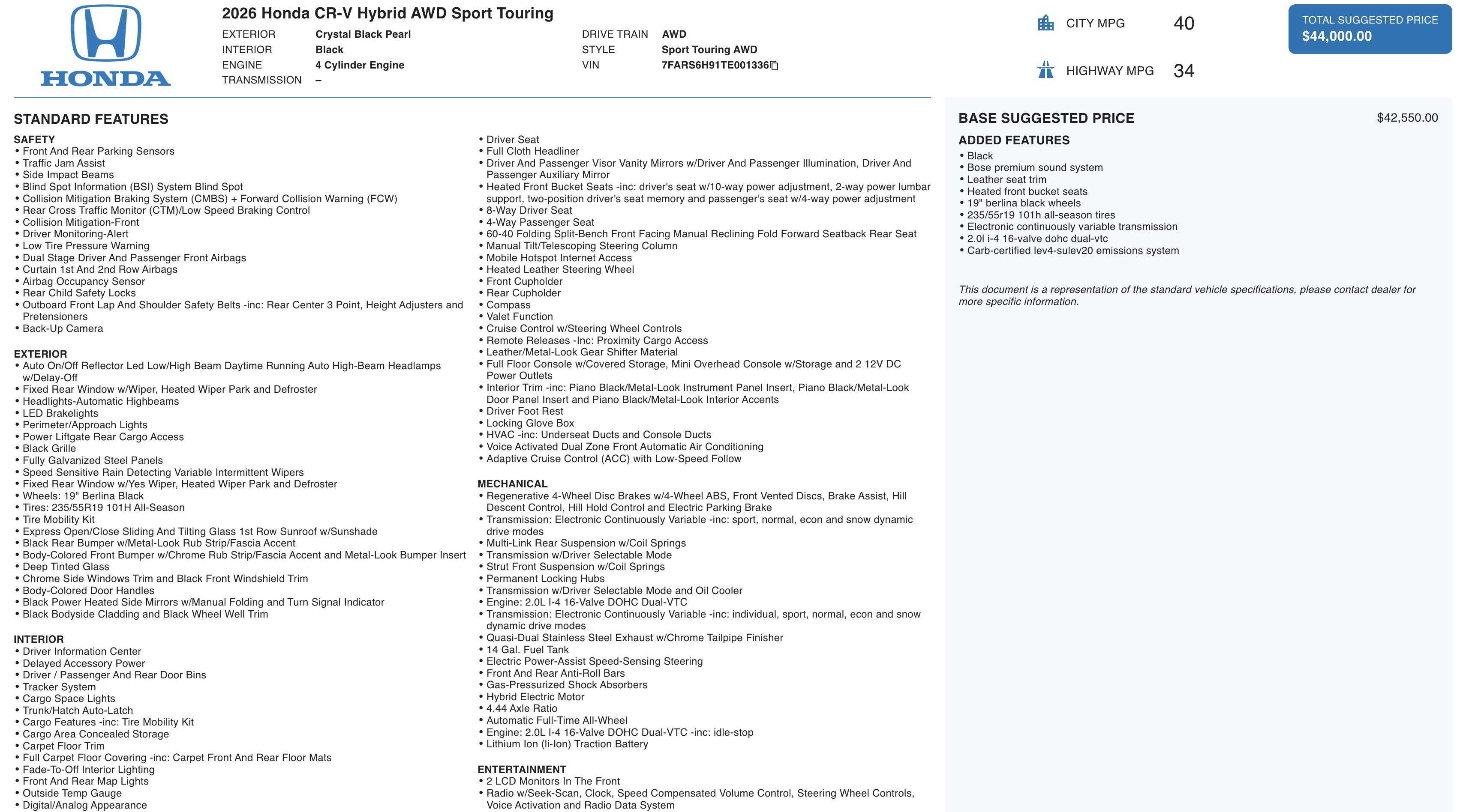 Used 2026 Honda CR-V Sport Touring image 6