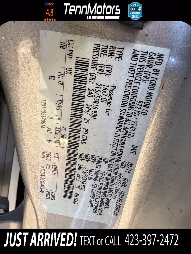 Used 2014 Ford Focus SE w/ SE Winter Package FWD image 19